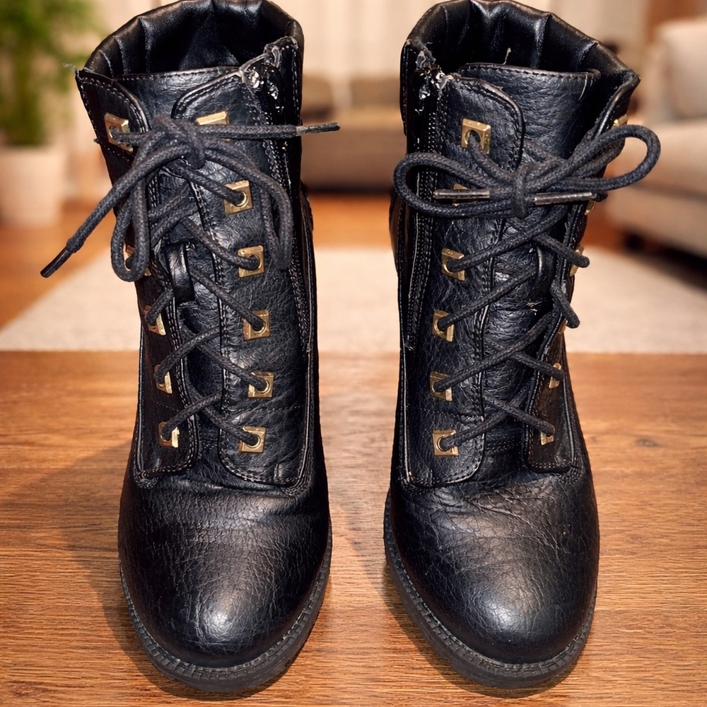 Zigi Soho Black Combat Boots